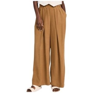 Free People Pleated Trouser In Tigers Eye Size XS